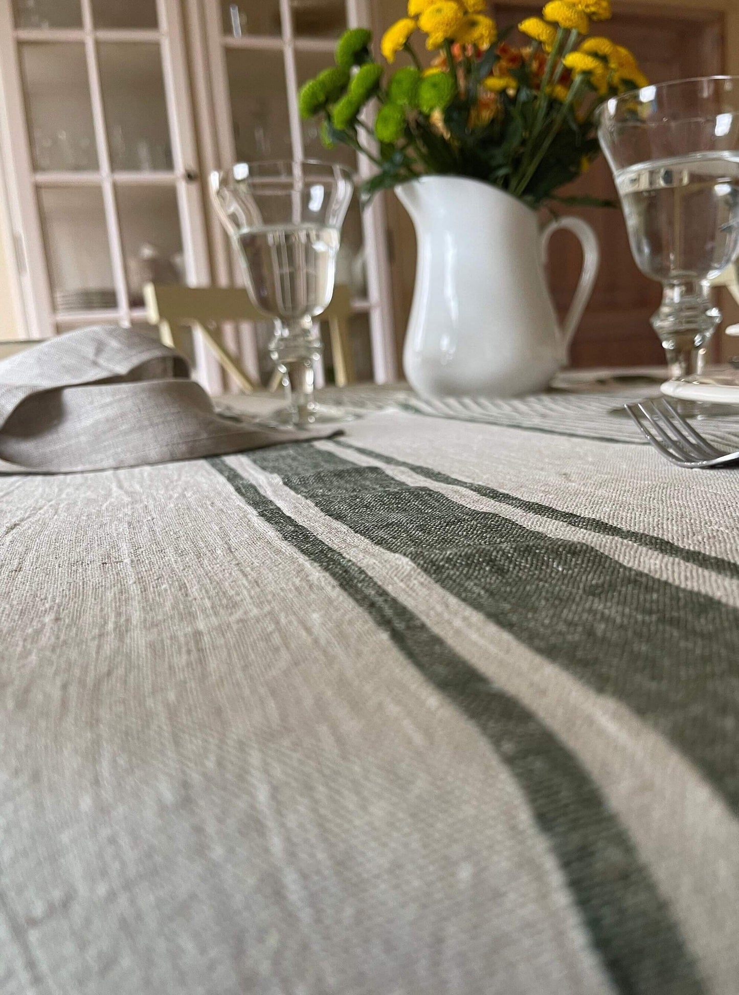 Handcrafted European Linen Dining Setup