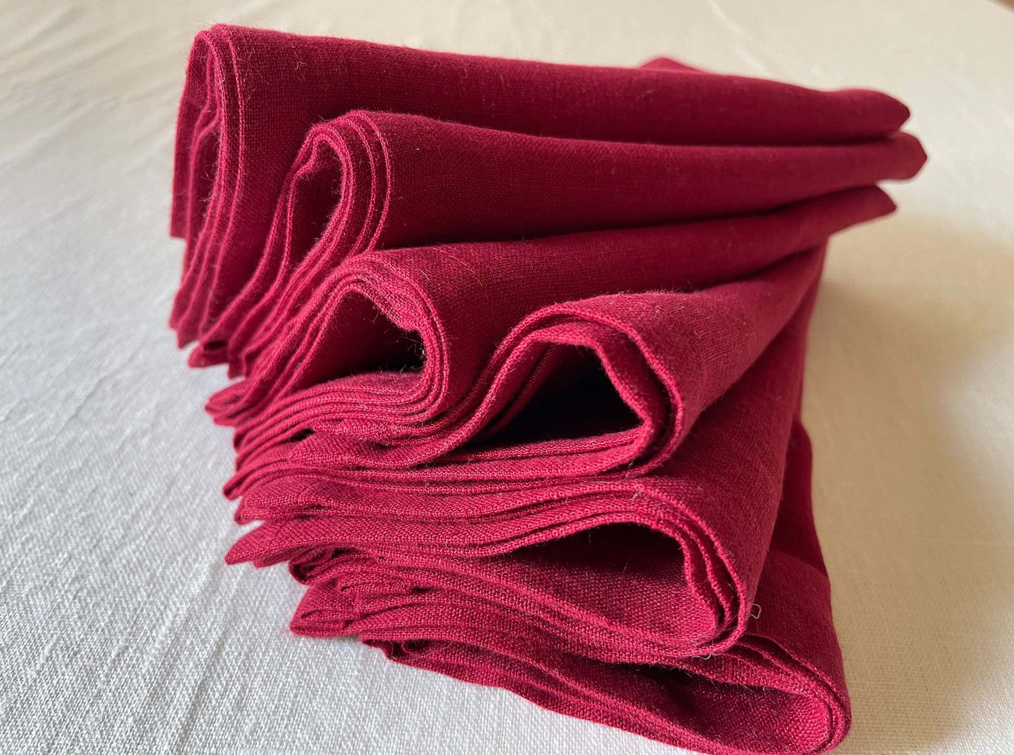 Minimalistic Red Napkins
