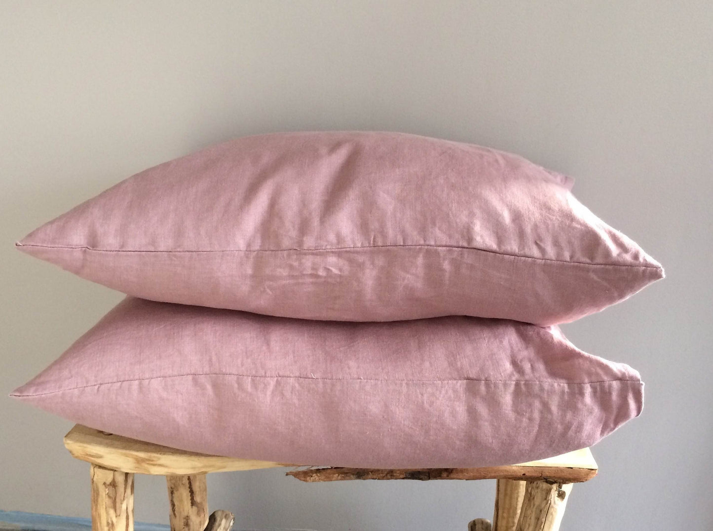 Neutral Linen Color Pillowcase with Envelope Closur