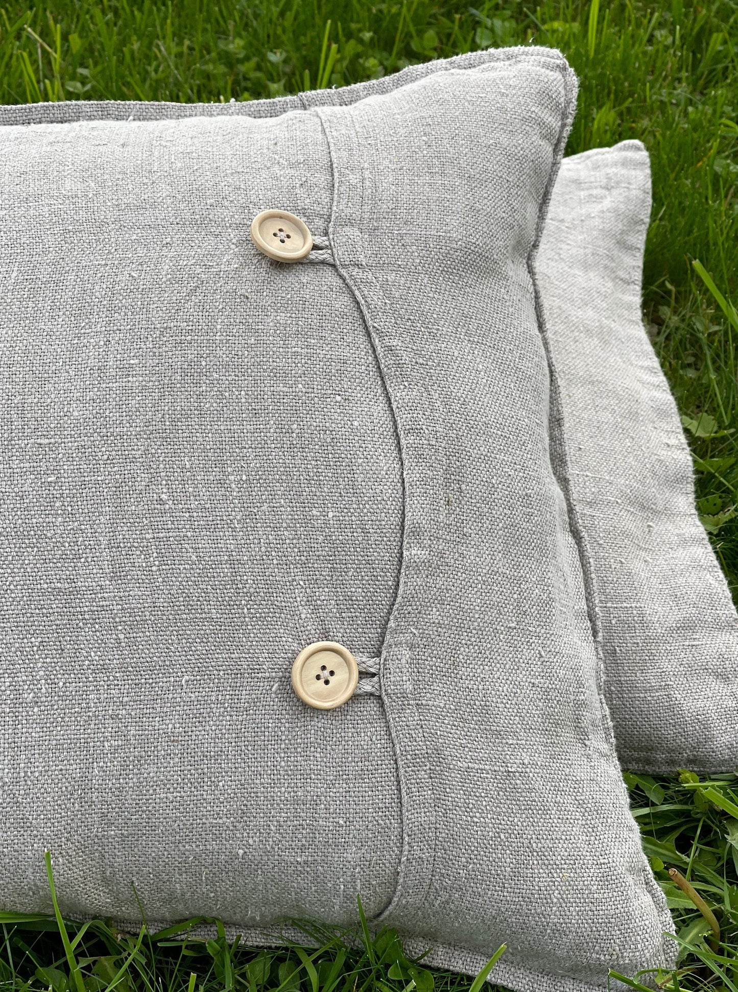 Decorative Linen Pillowcase with Lace