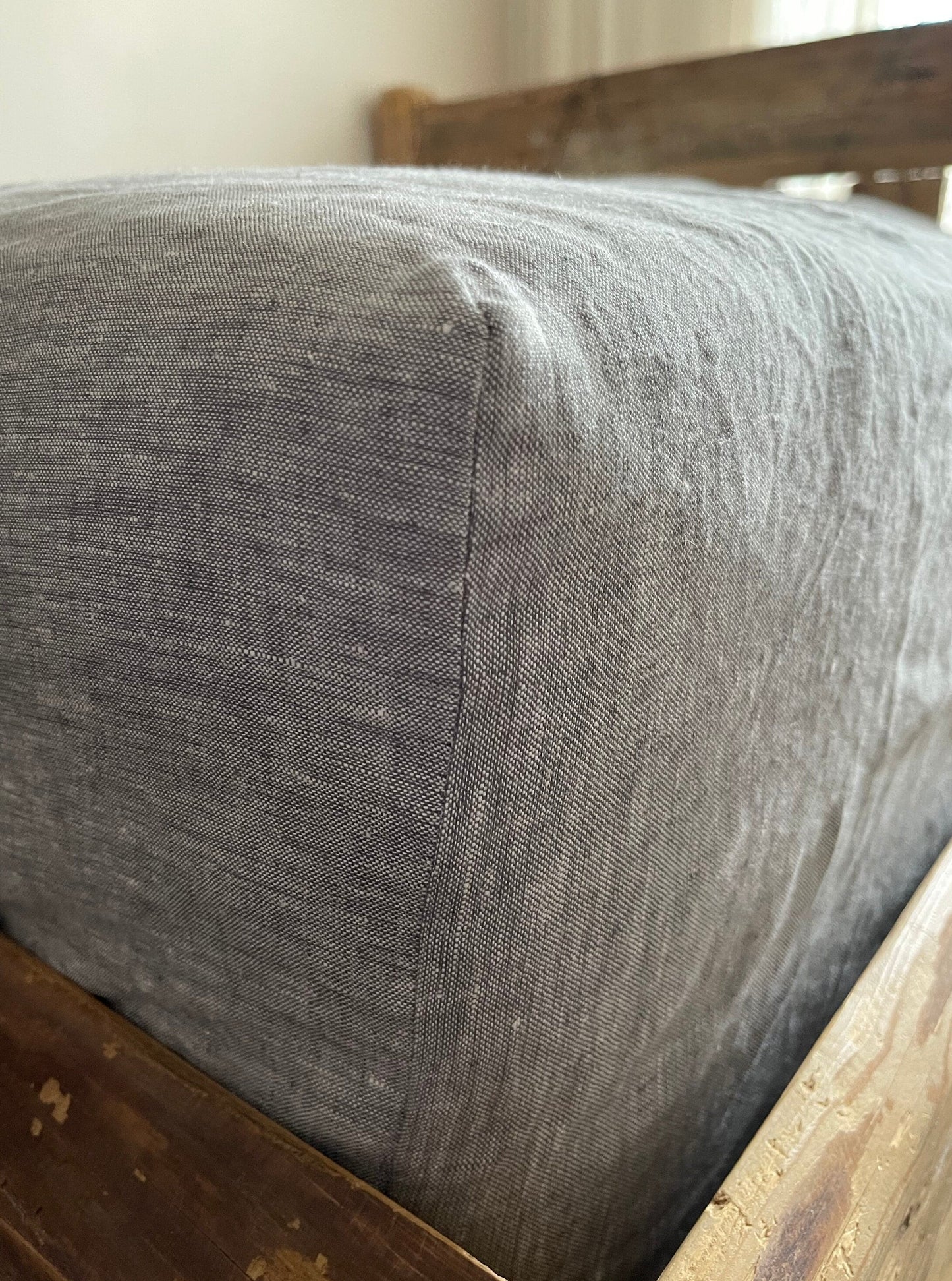 Soft Stonewashed Linen Sheet and Pillowcase Set