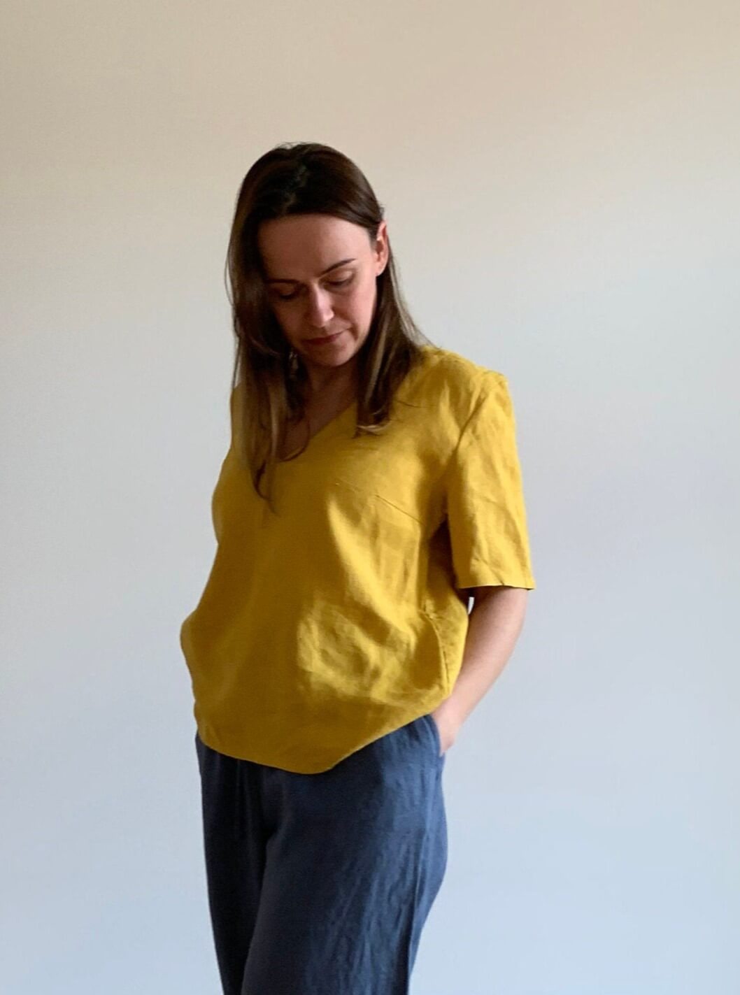 High-Quality European Linen Top