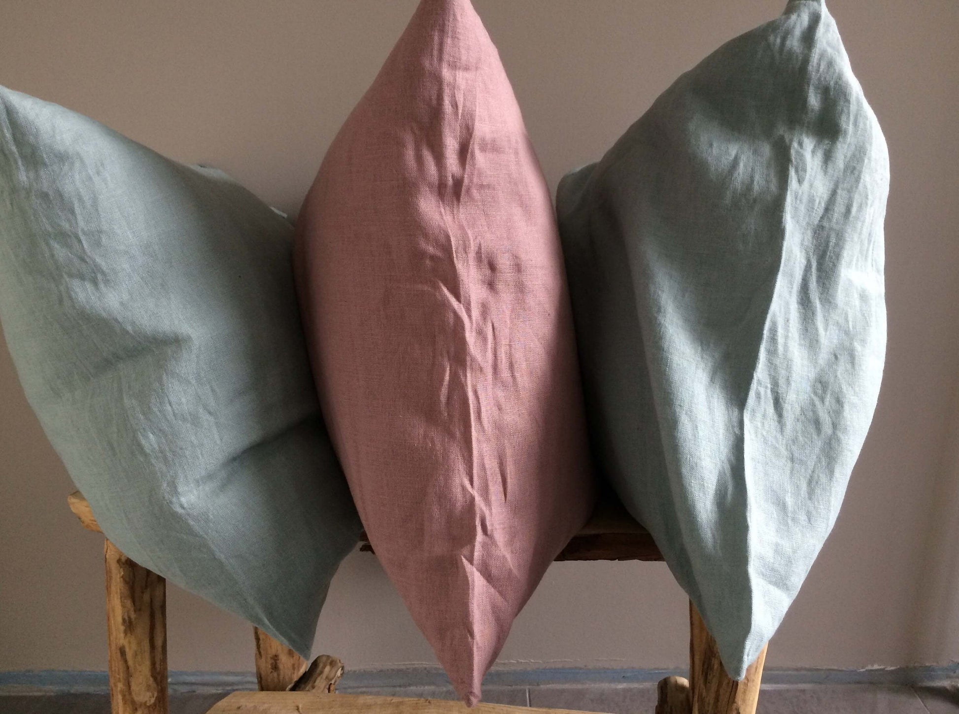 Elegant Linen Pillow Detail