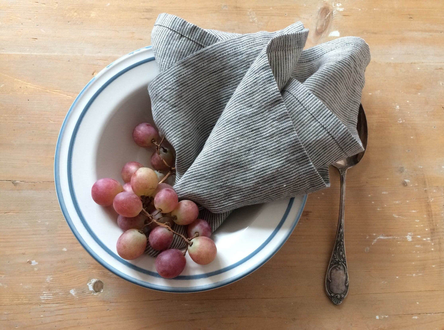 Elegant Striped Linen Napkin