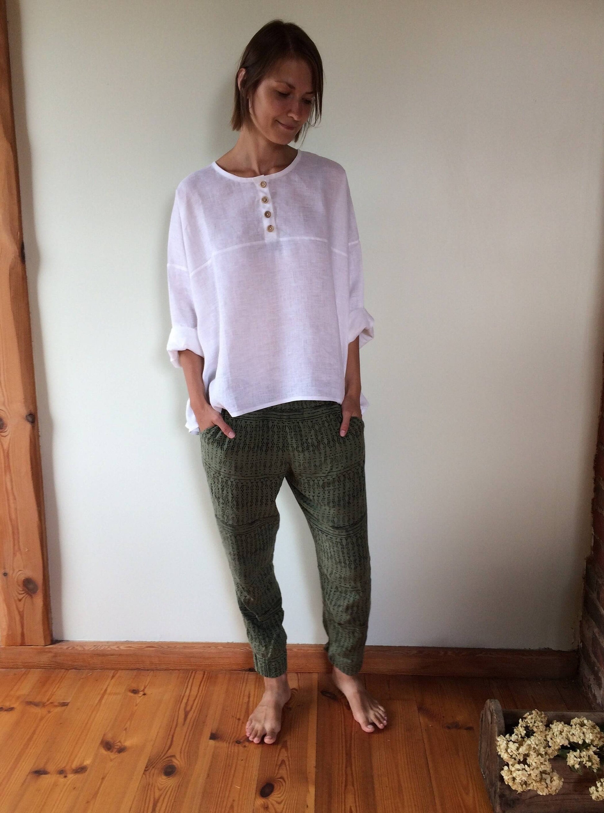 Handcrafted Linen Blouse by LinenStars