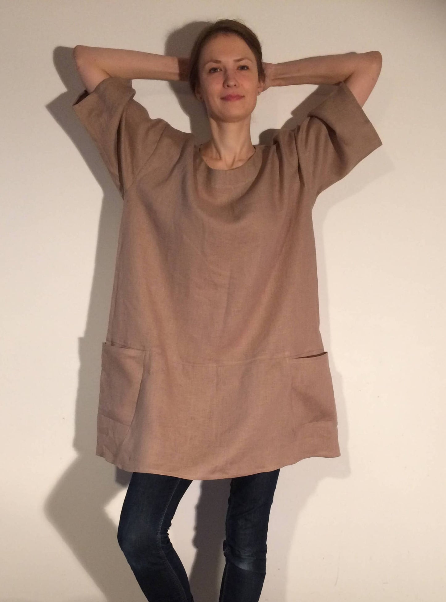 Handmade Short Sleeve Linen Tunic
