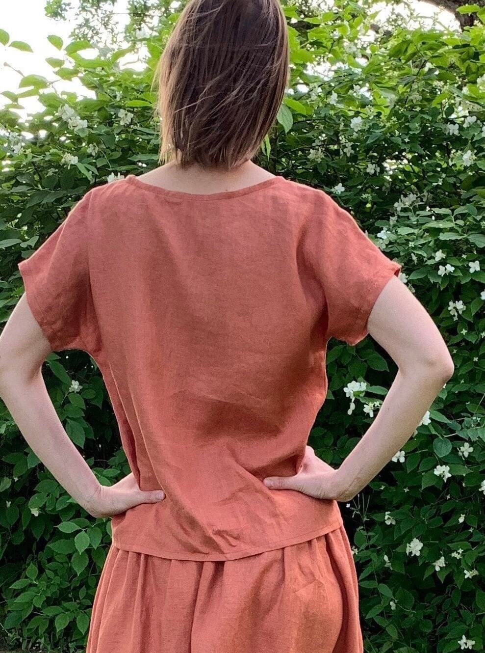 Stylish Handmade Linen Top