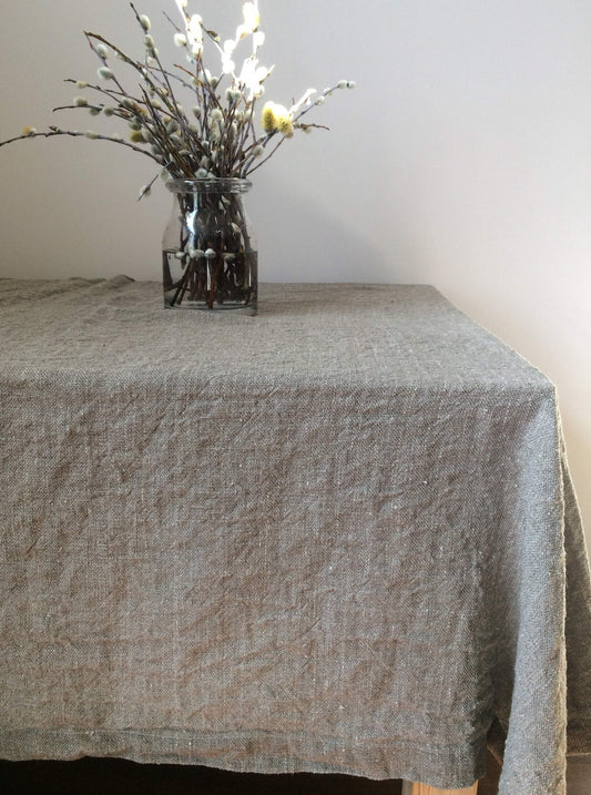 Handmade_Gray_Linen_Tablecloth