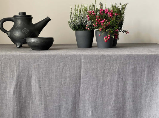 Detail of Heavy Duty Linen Tablecloth