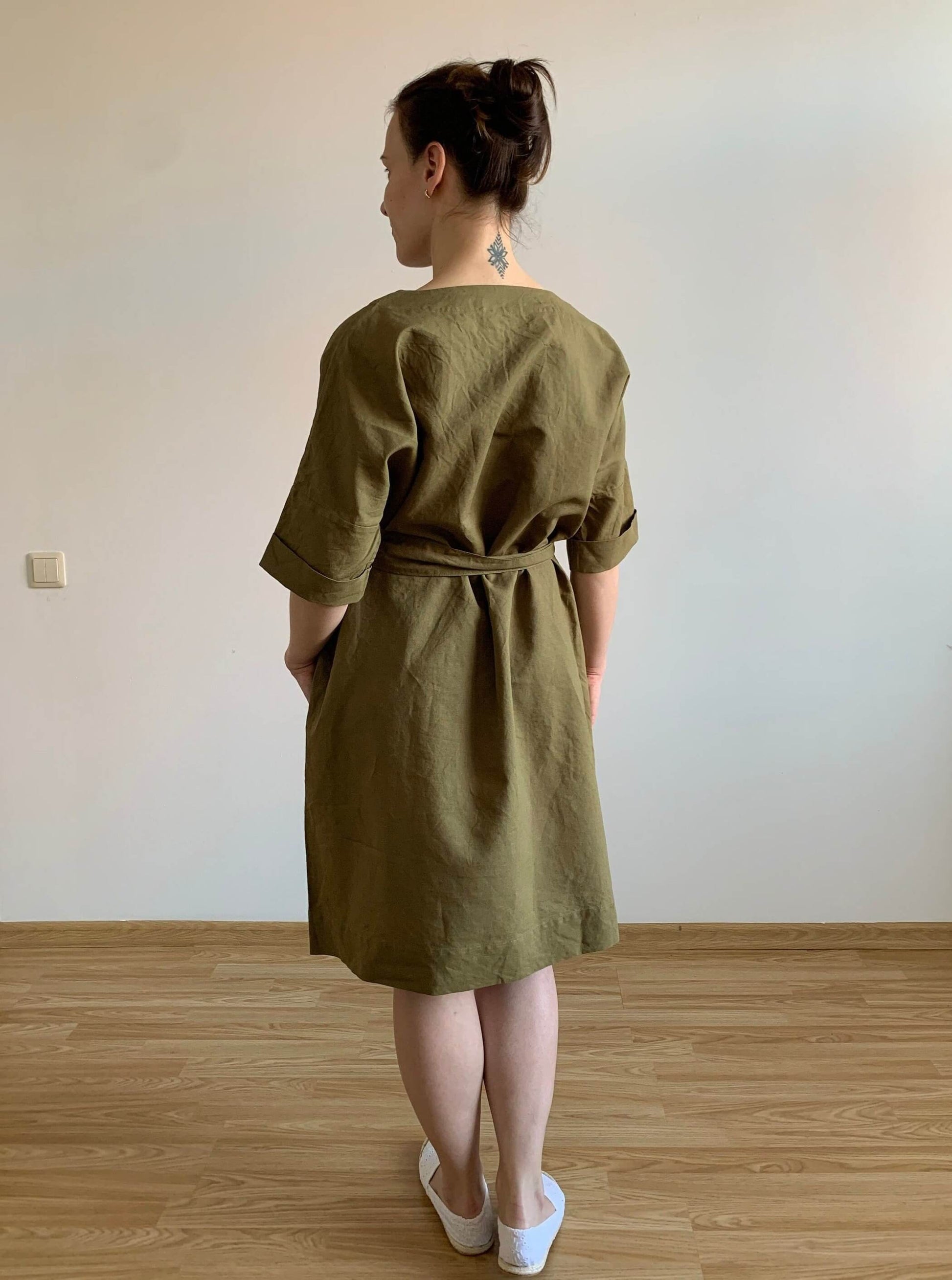 Elegant Oversized Linen Dress with Tie Belt for Stylish Comfort | LinenStars Elegant Oversized Linen Dress with Tie Belt for Stylish Comfort | LinenStars