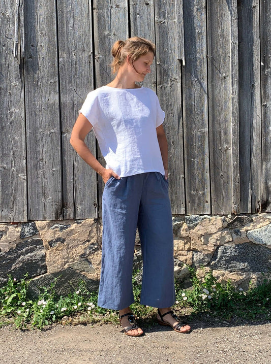 Casual elegance with linen pants, handcrafted for exceptional comfort and style