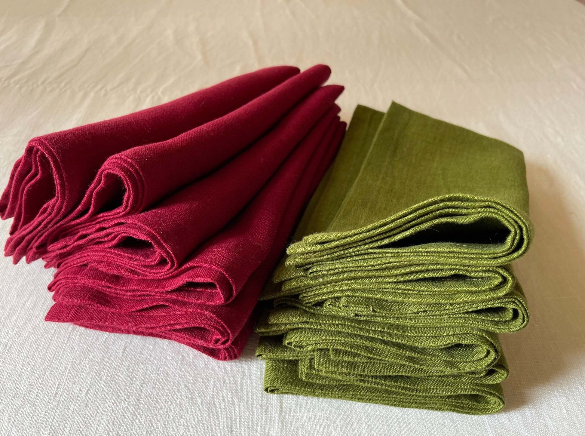 LinenStars Red Linen Napkins