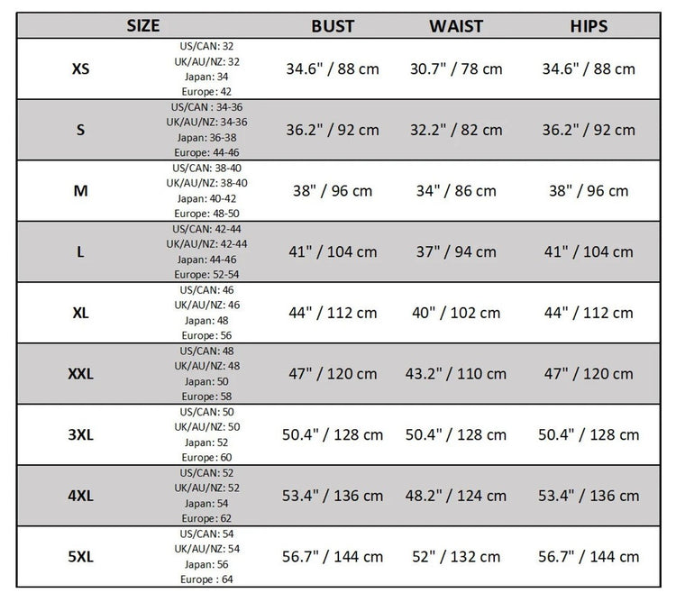 Size Guide for Men – LinenStars