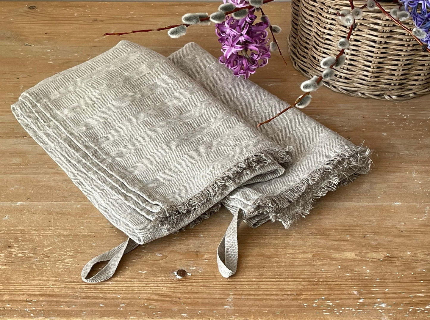 Natural Bathroom Linen Set