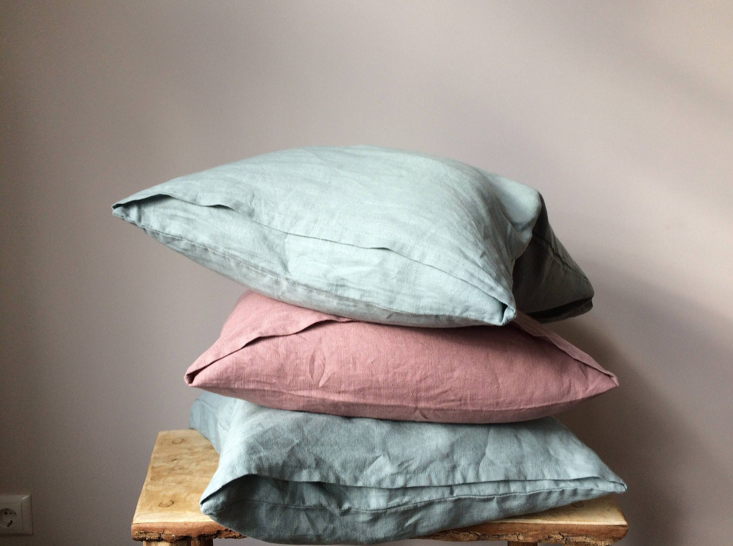 Quality Linen Pillow Fabric Texture