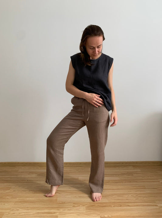 Relaxed Fit Linen Pants by LinenStars