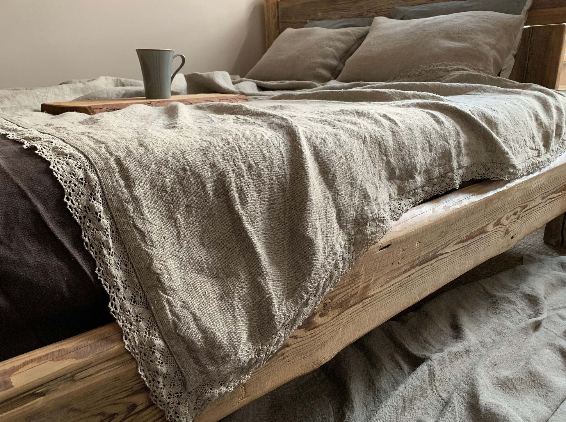 Rustic Linen Blanket