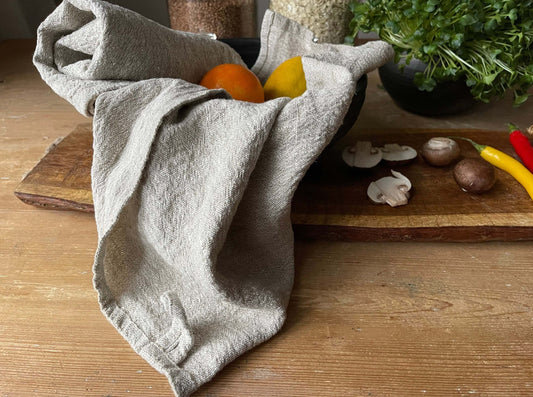 Rustic Linen Towels Set