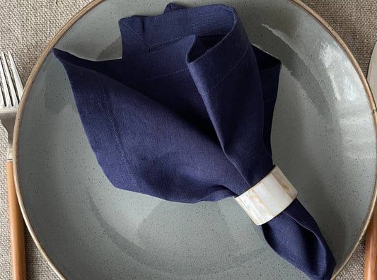 LinenStars Dark Blue Napkin Set