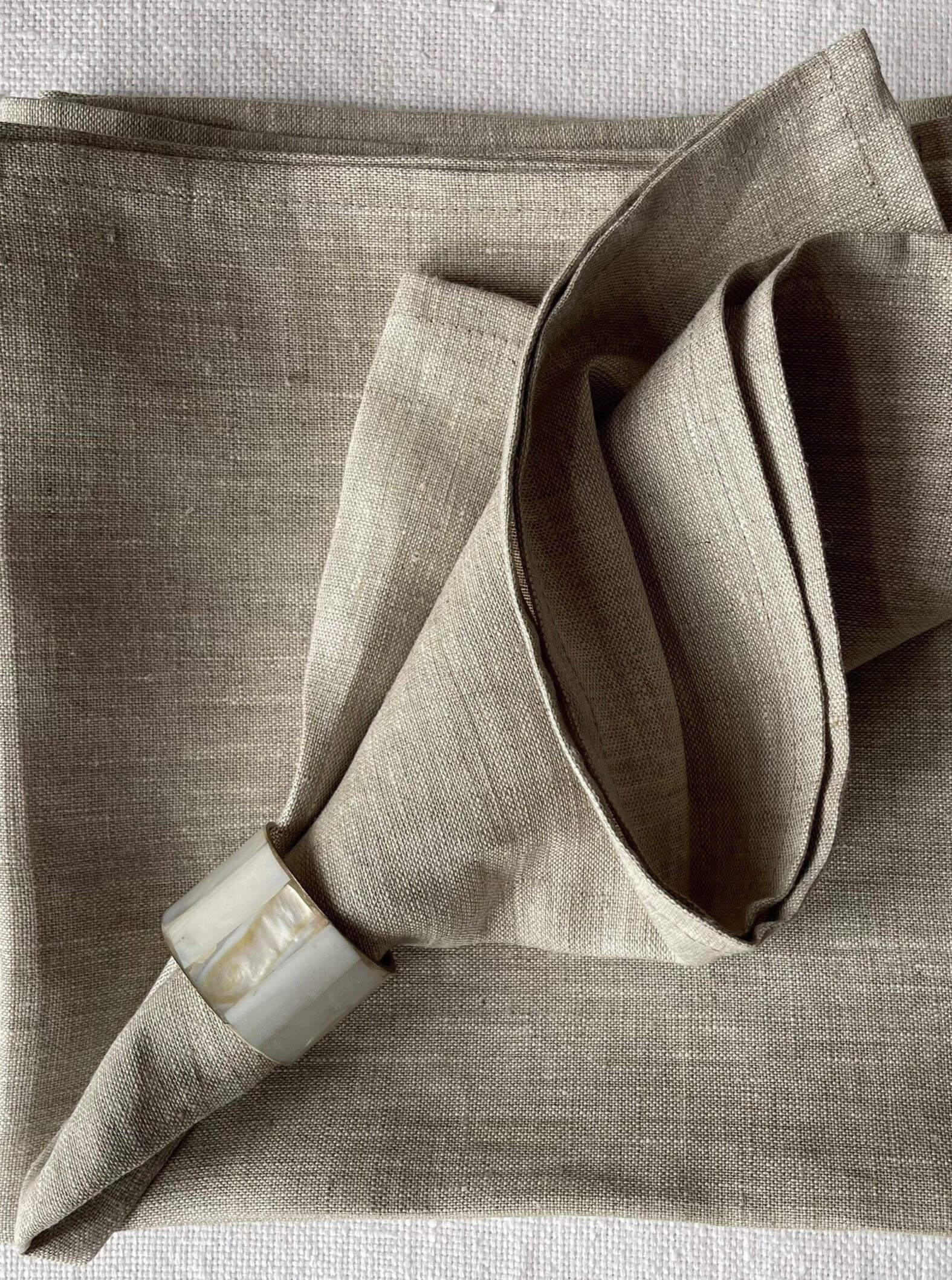 Soft Durable Linen Napkin Closeup