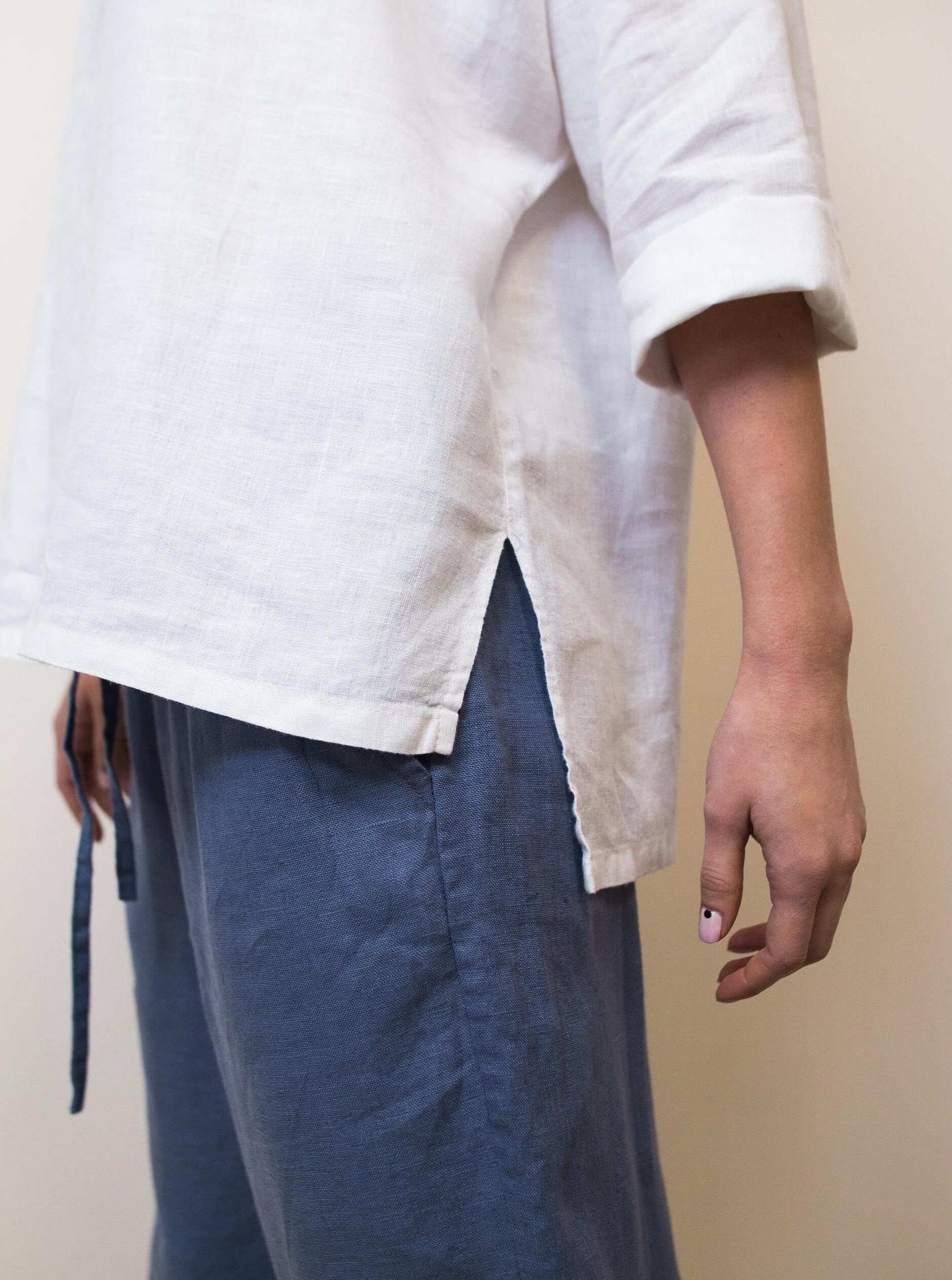 Comfortable linen blouse for summer