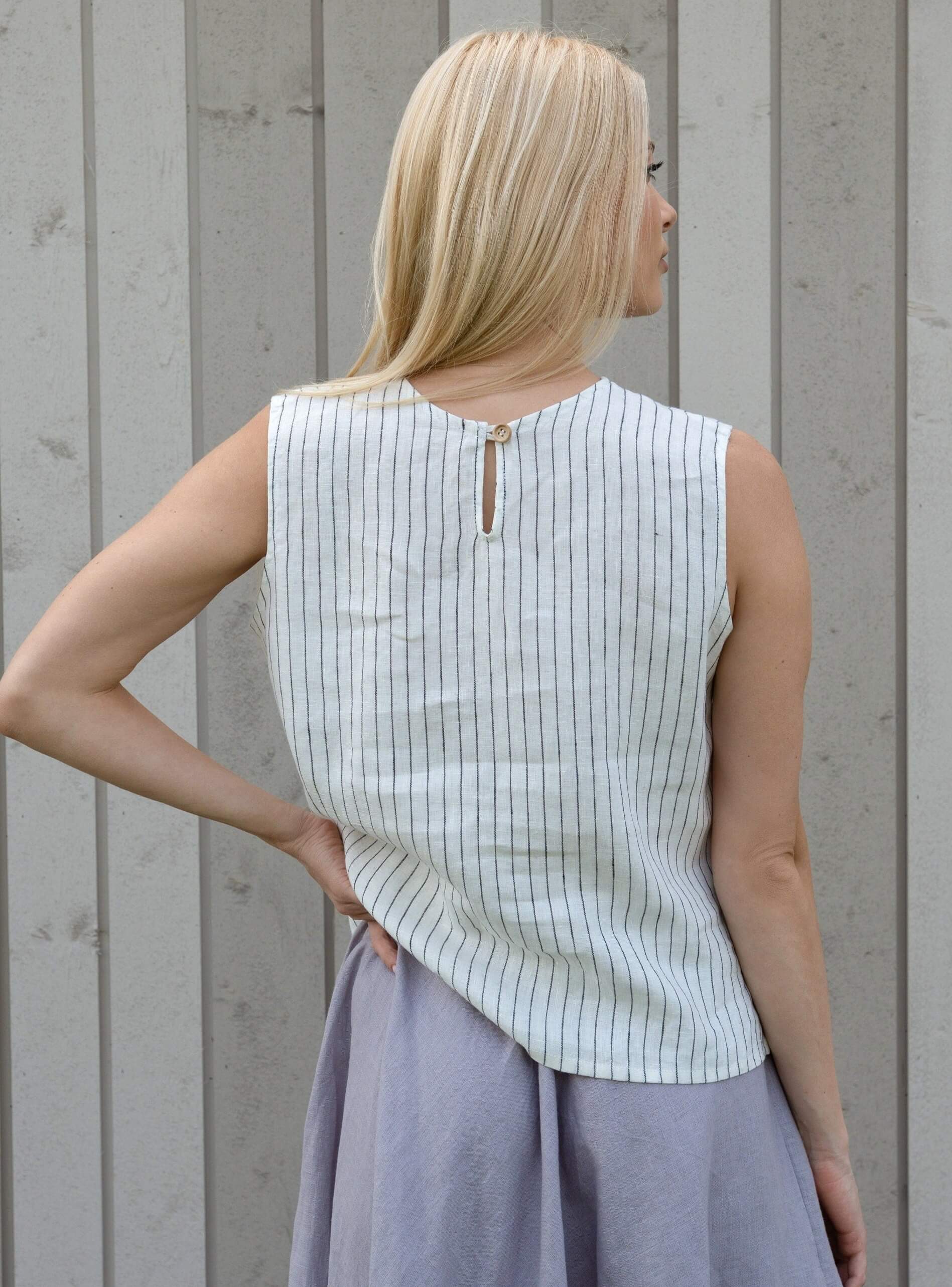 Breezy Summer Linen Top for Casual Outfits