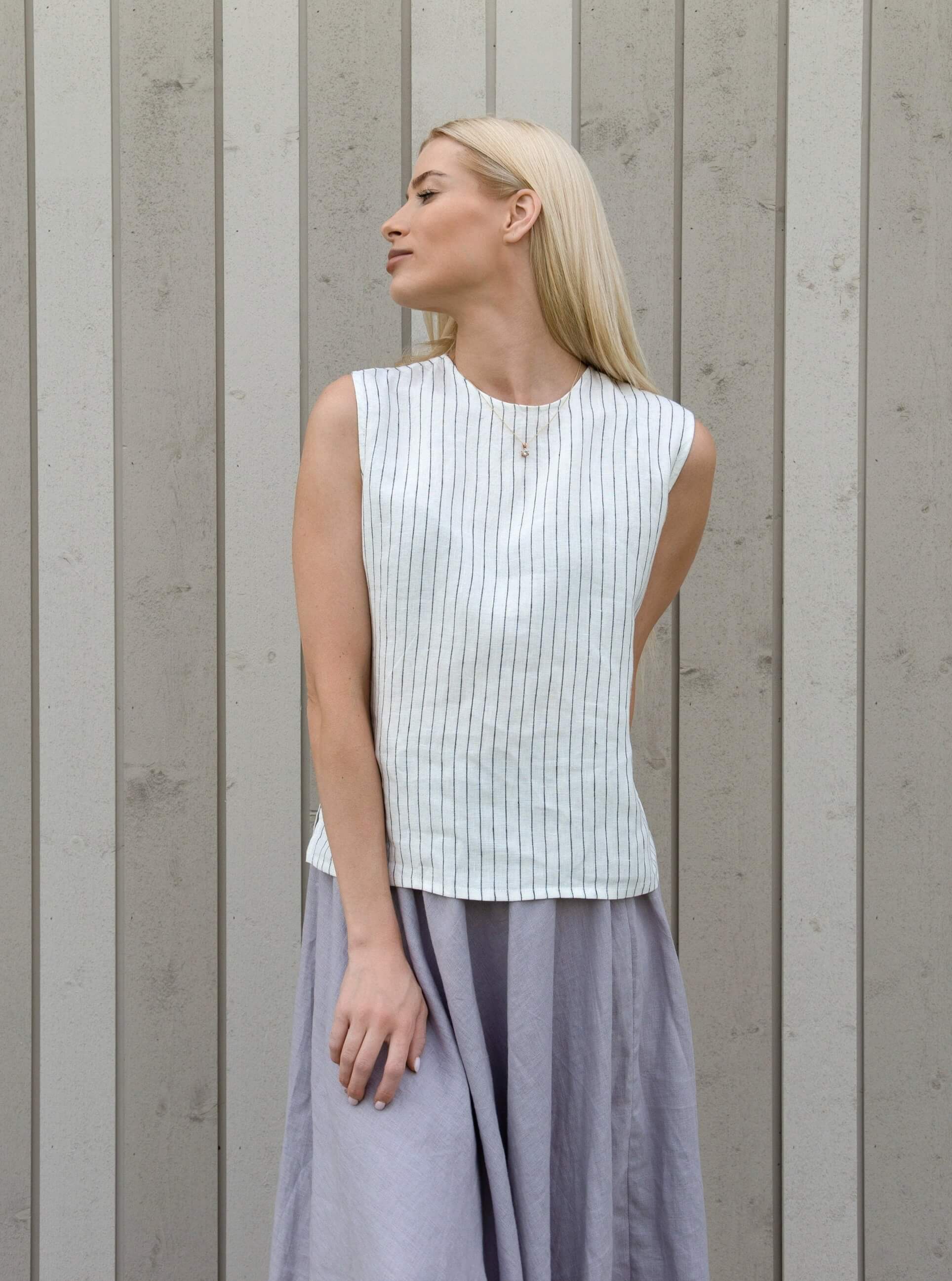 Comfortable linen skirt