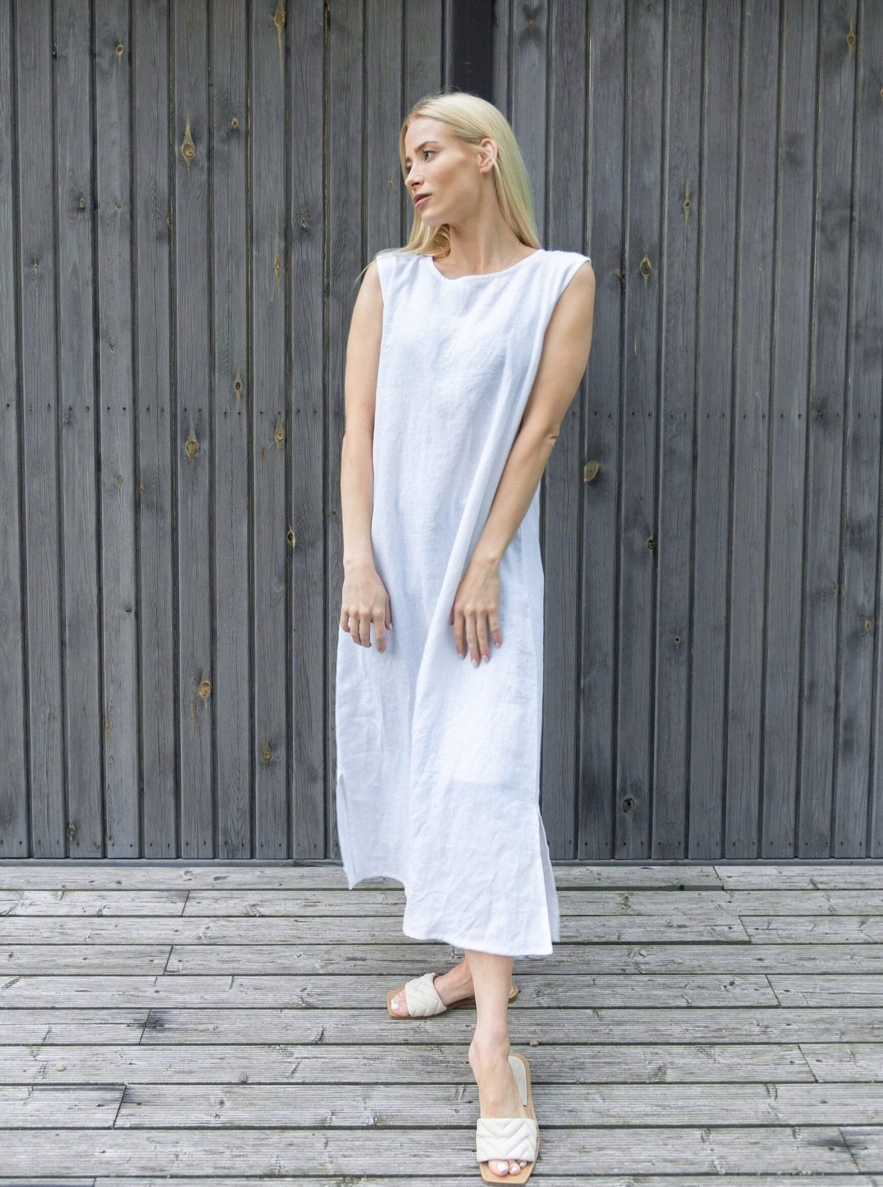 Custom Made Dress in High-Quality Linen