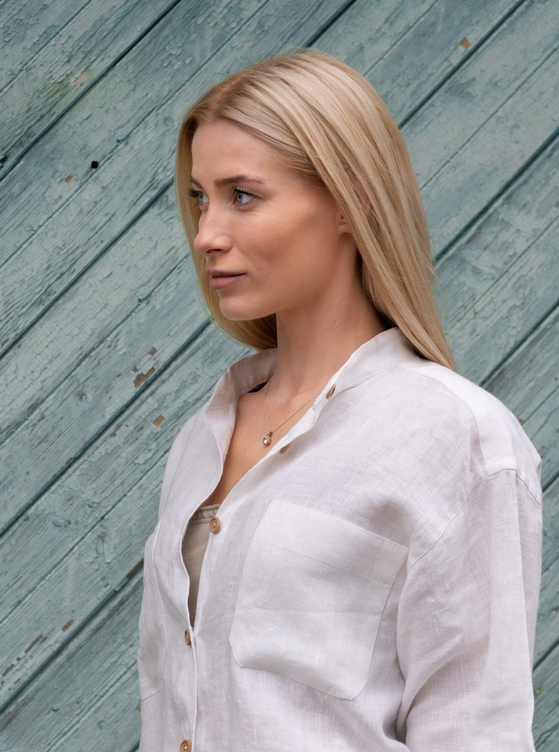 High-quality European linen blouse