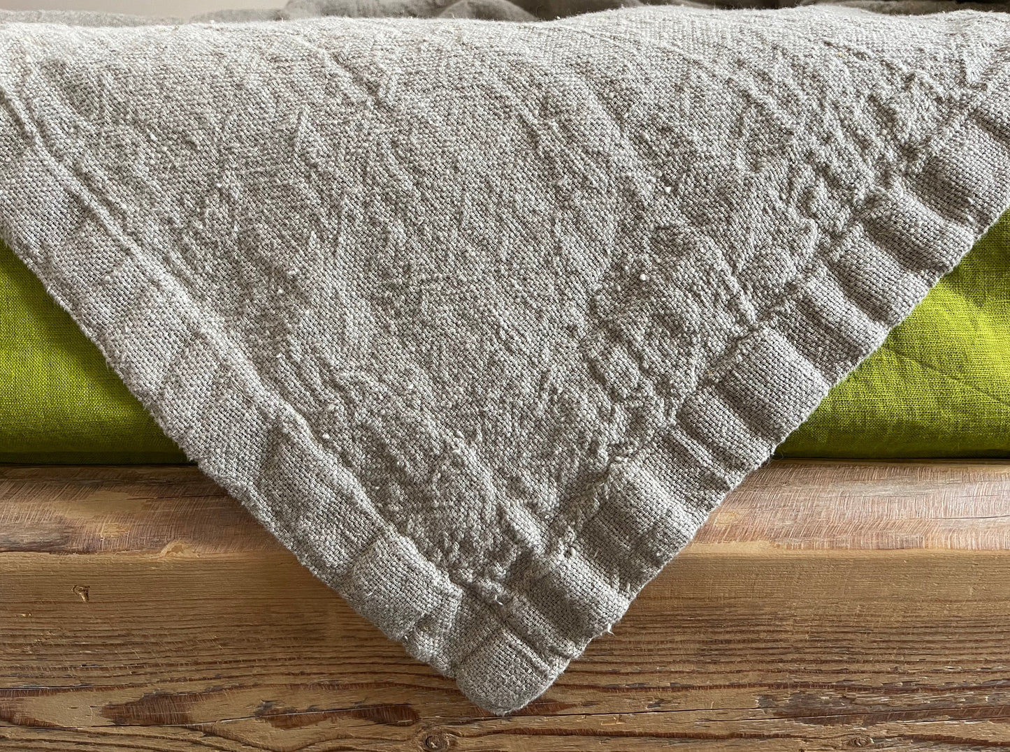 100% European Linen Blanket - Natural, Breathable Bed Cover