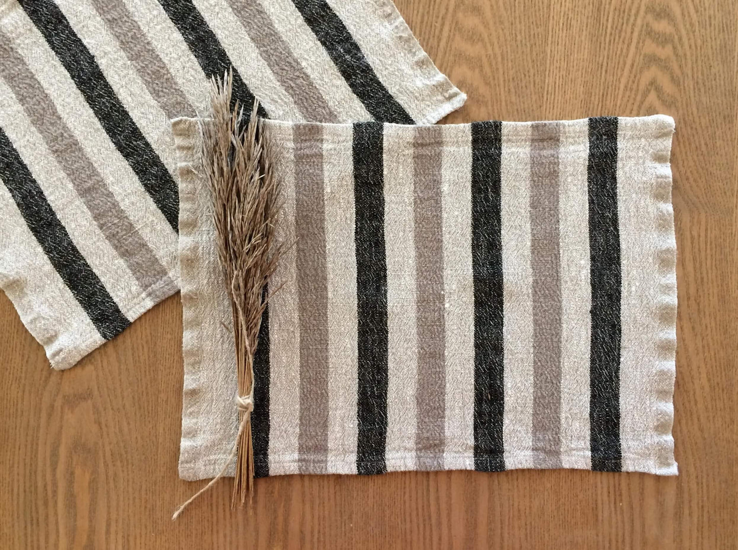 Eco-friendly linen placemats for stylish dining