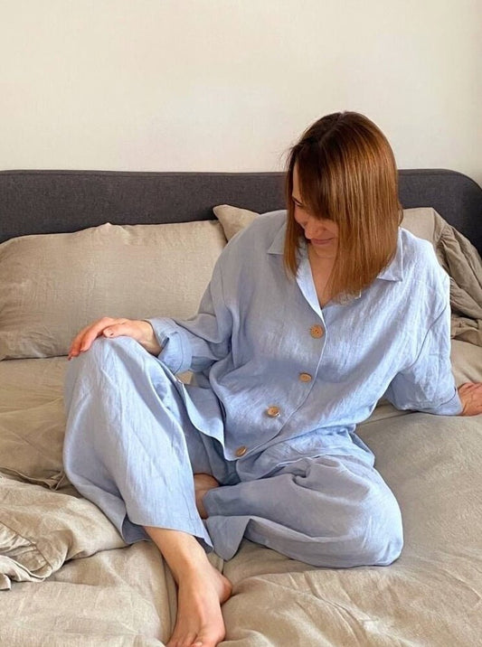 steel_blue_linen_pajama_set_overview