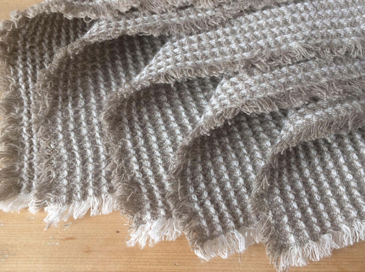 Eco-friendly linen dishcloths in the kitchen