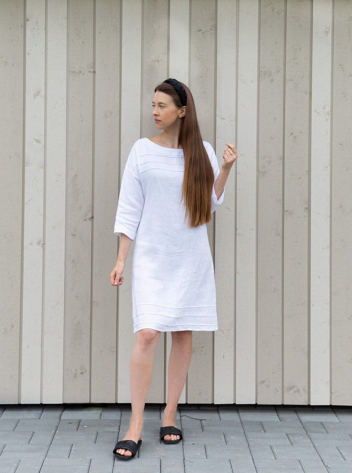Beautiful linen dress color options