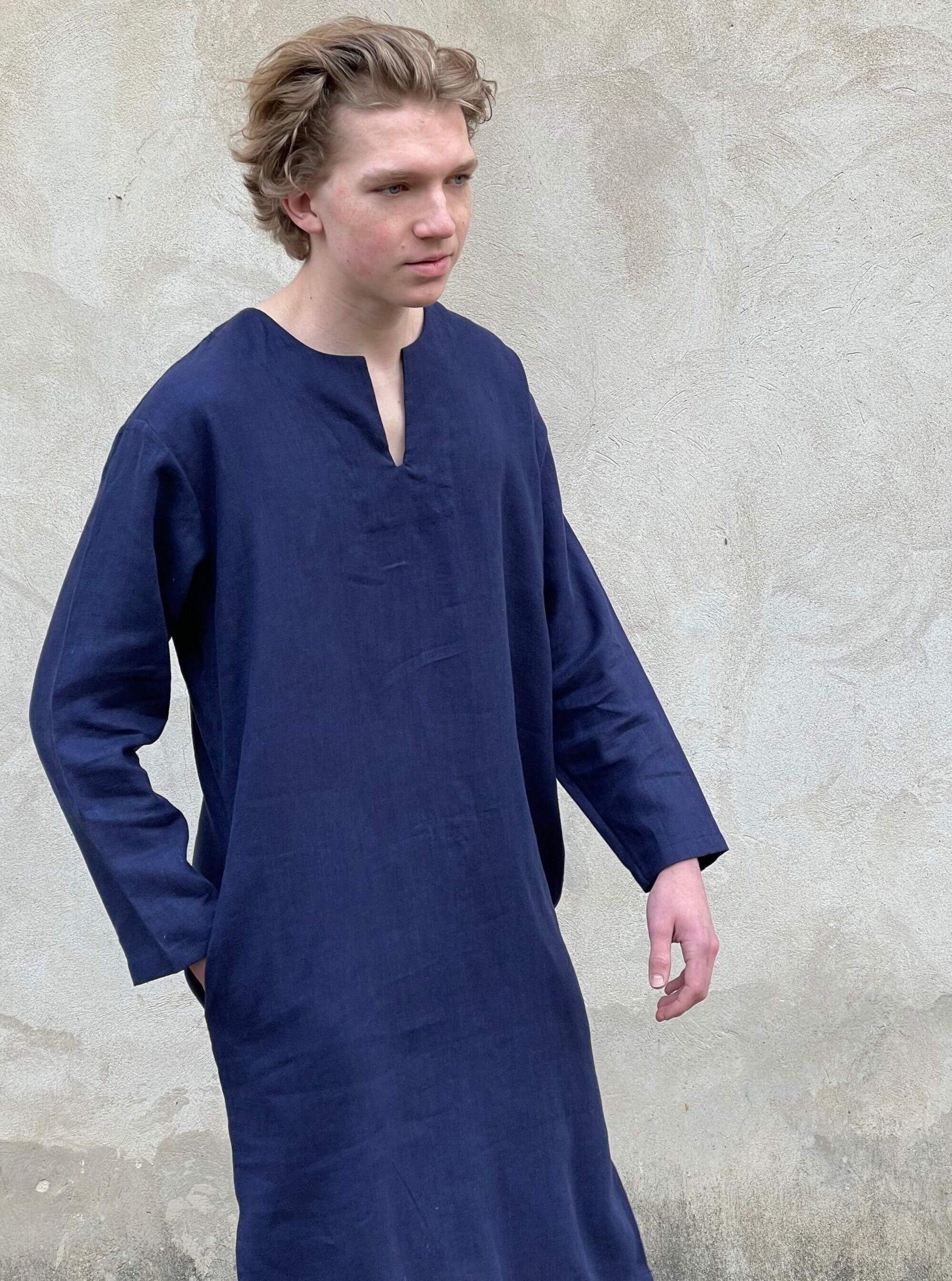 Classic Linen Caftan for Men Back View