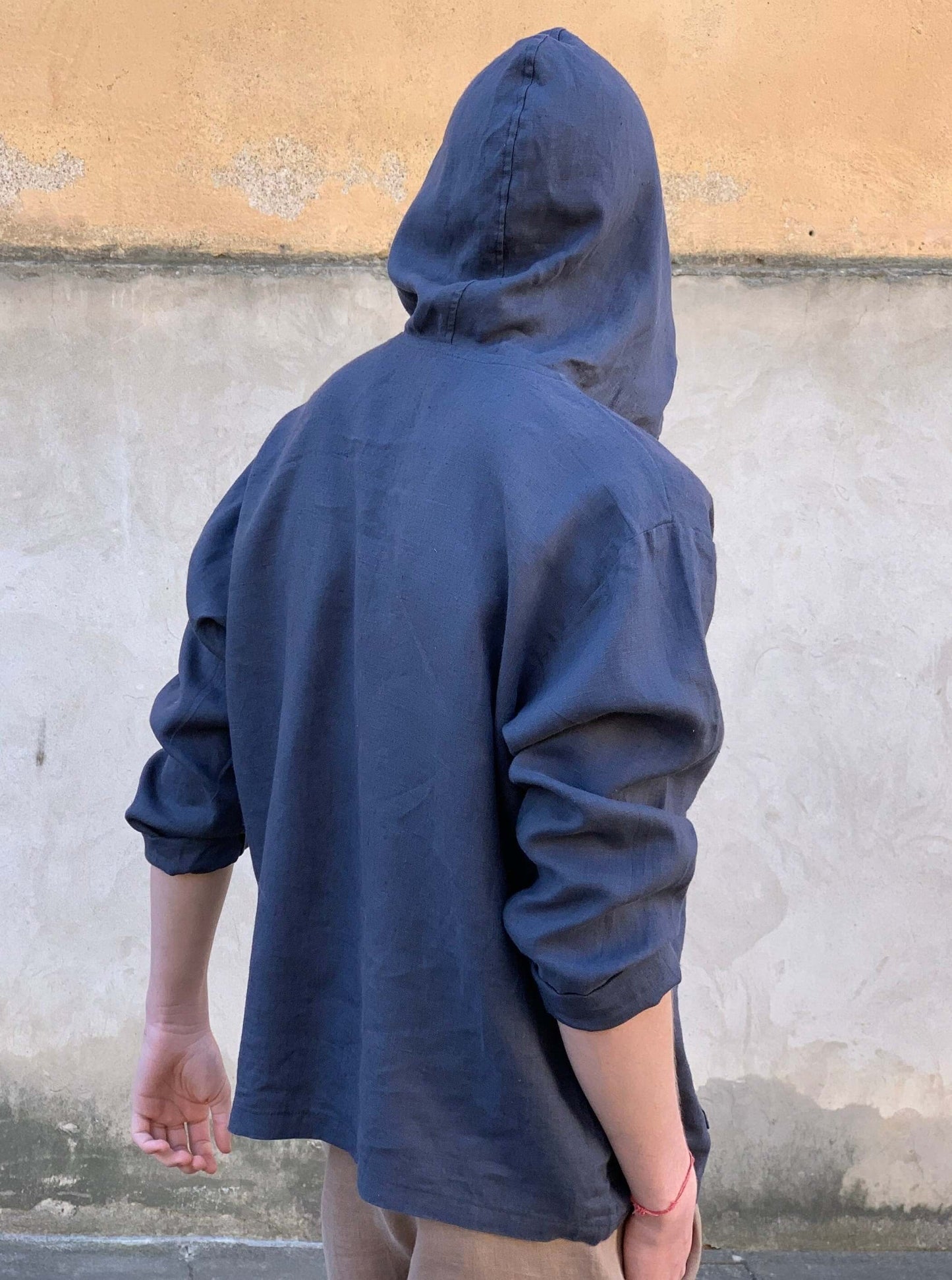 Comfortable Men's Linen Hoodie