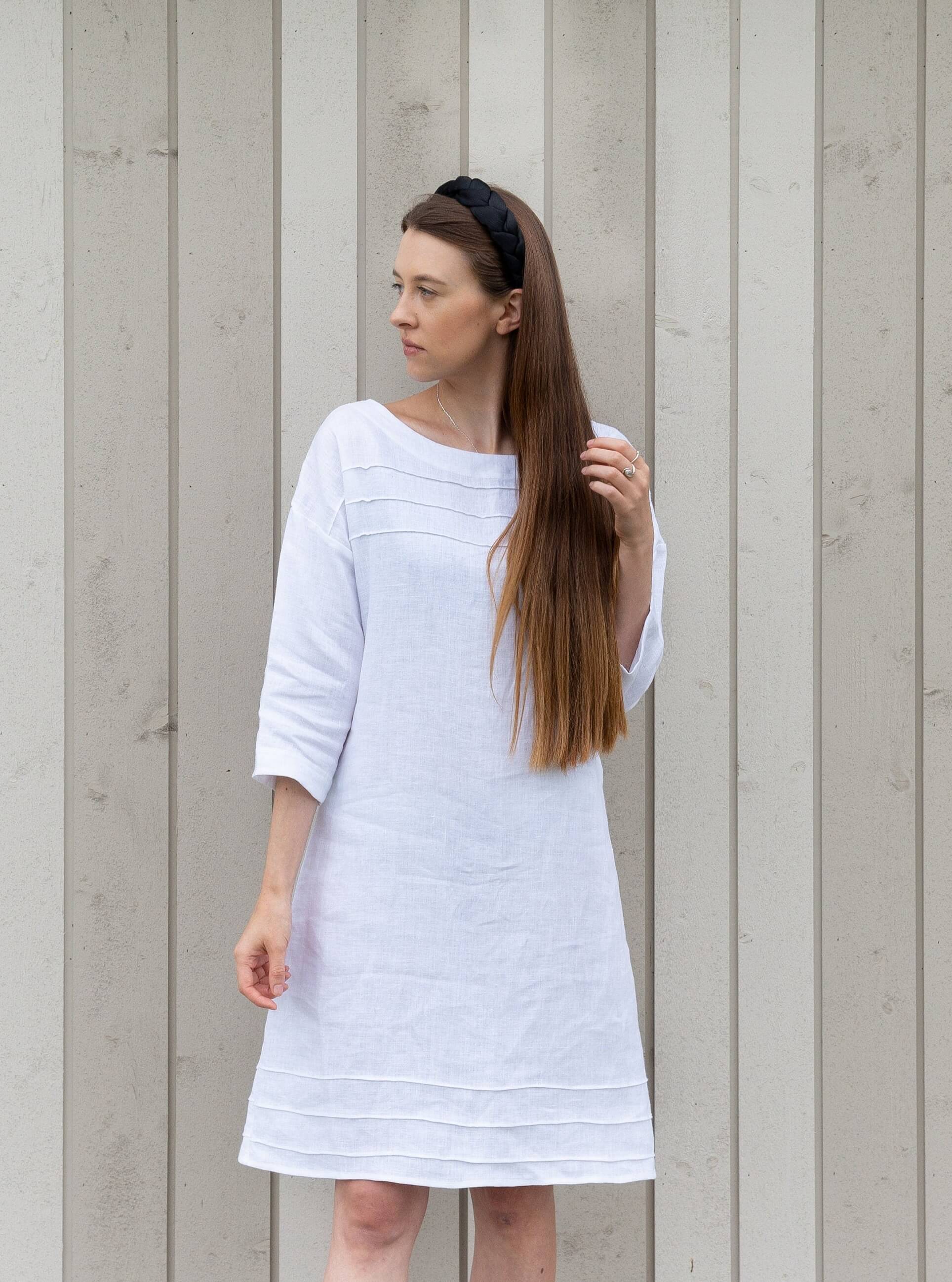 Custom fit linen sundress