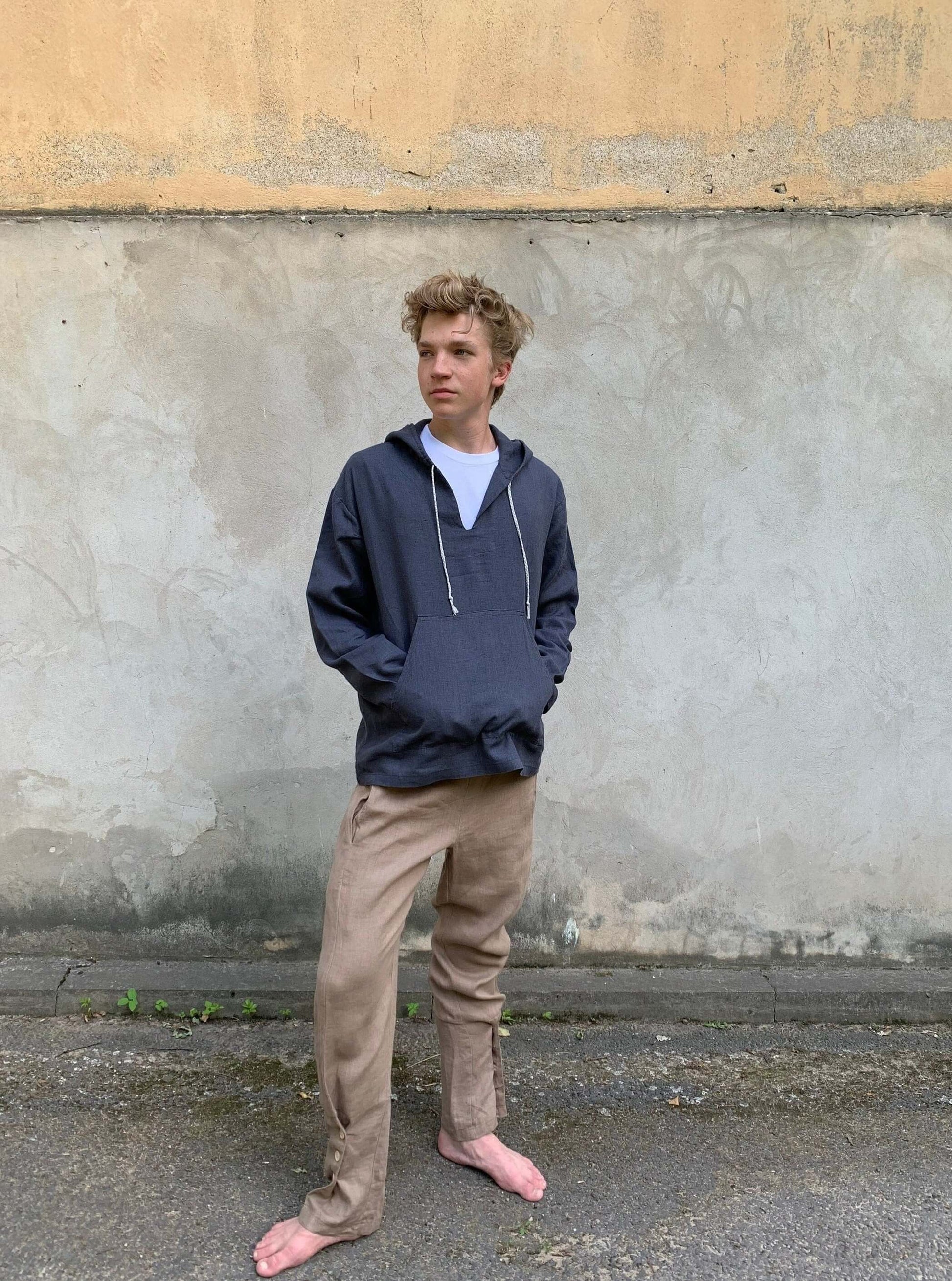 Lightweight Linen Hoodie for Men