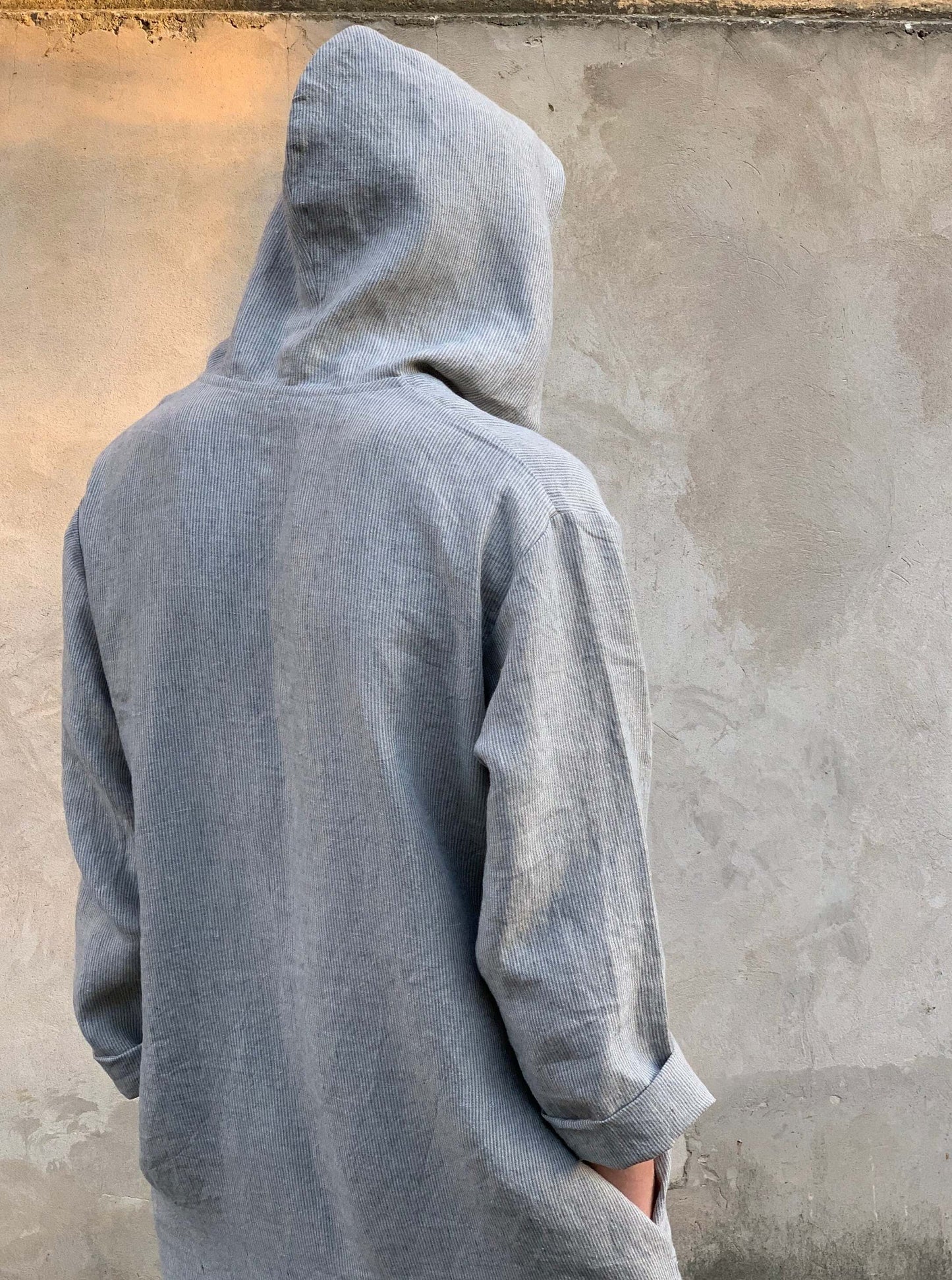 Linen Hooded Caftan Size Chart