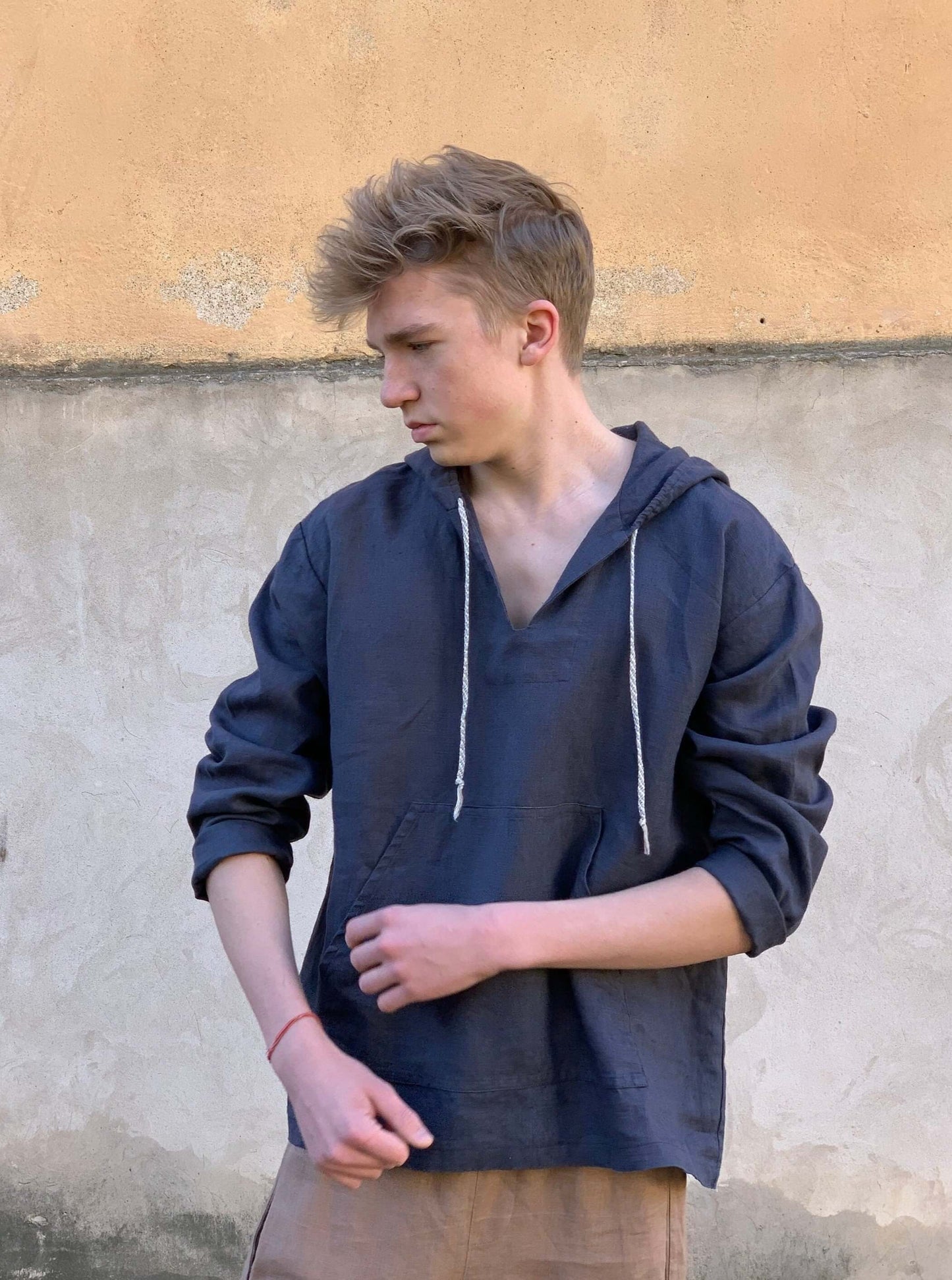 Stylish Linen Menswear Hoodie