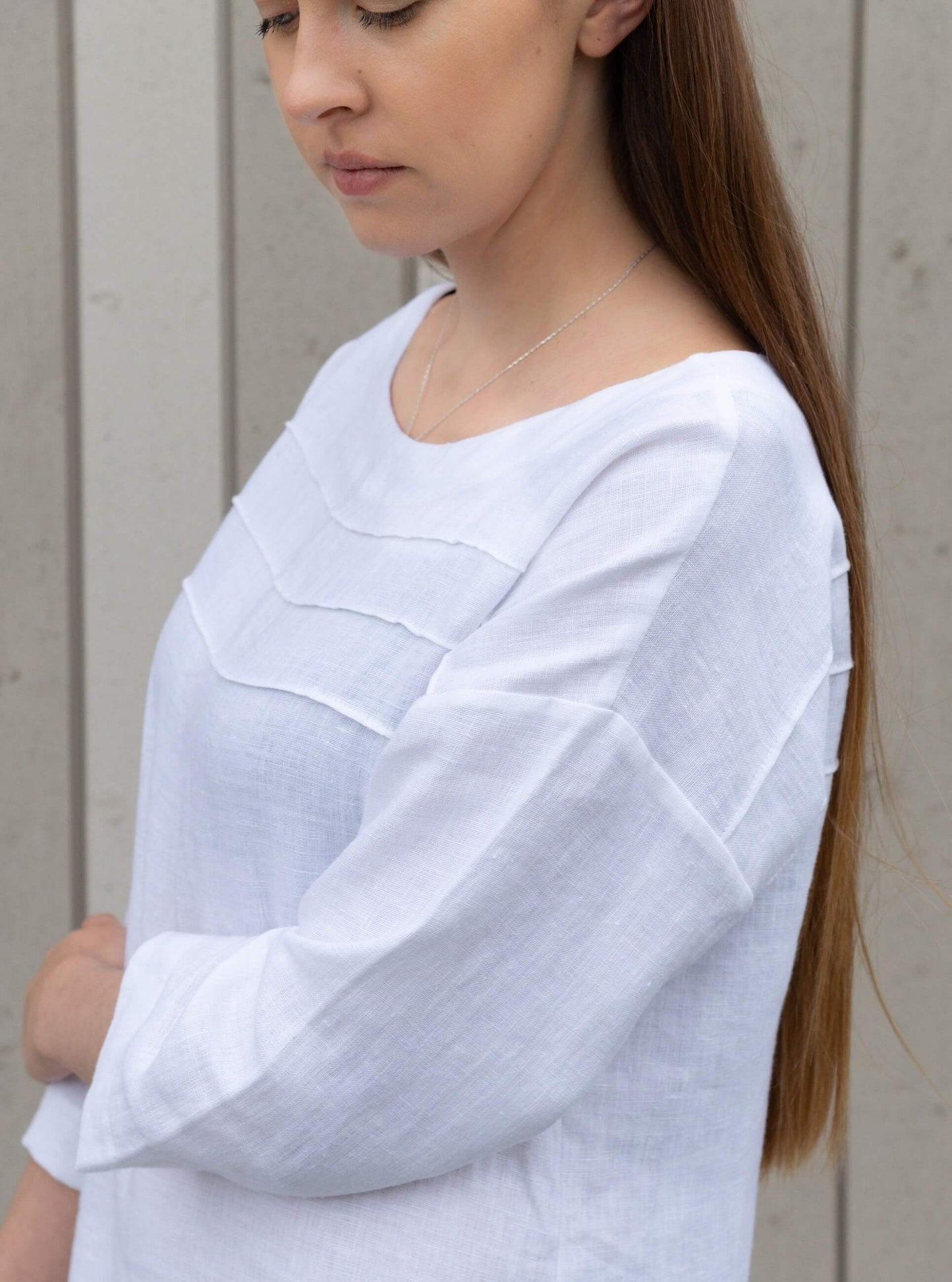 Women's bespoke linen dress